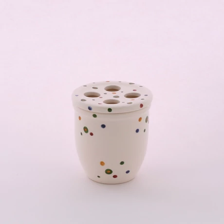 Fogkefetartó pöttyös