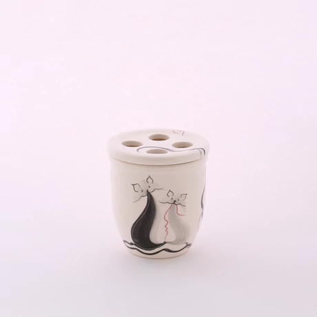 Fogkefetartó cicás