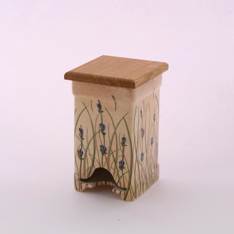 Álló teafiltertartó levendulás