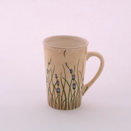 Szívószálas bögre  levendulás