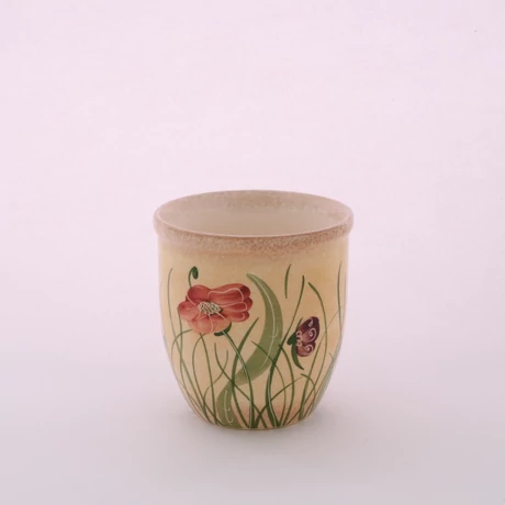 Fogmosó pohár pipacsos