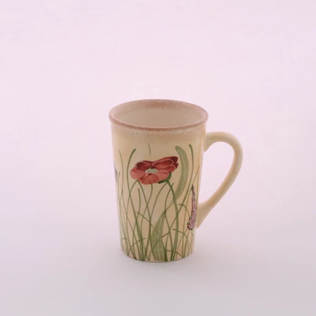 Szívószálas bögre pipacsos