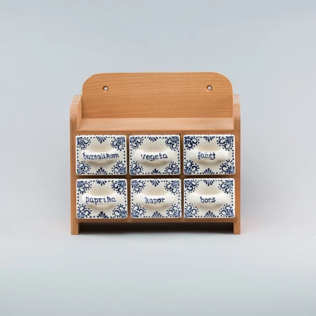Fűszertartó - 6 fiókos,kétsoros,irókás